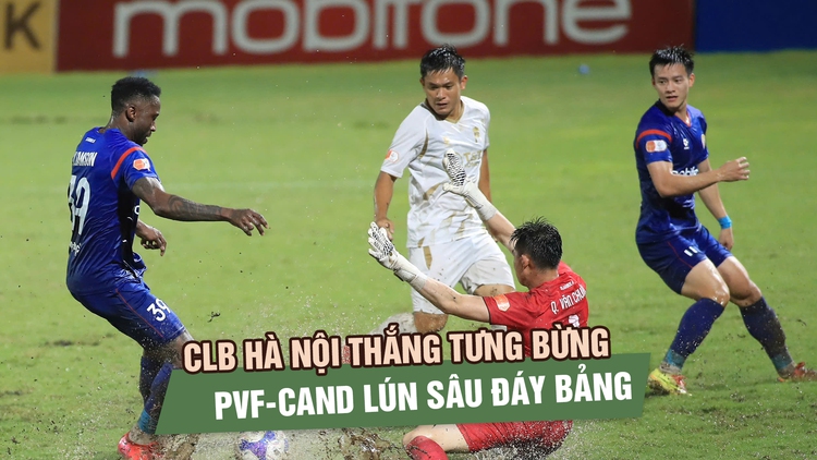 CLB Hà Nội thắng tưng bừng dù thiếu Hoàng Hên, PVF-CAND lún sâu đáy bảng