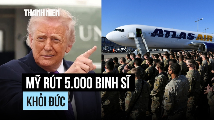 Mỹ rút 5.000 quân khỏi Đức