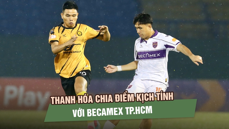 Thanh Hóa chia điểm kịch tính với Becamex TP.HCM: Ngọc Mỹ tỏa sáng