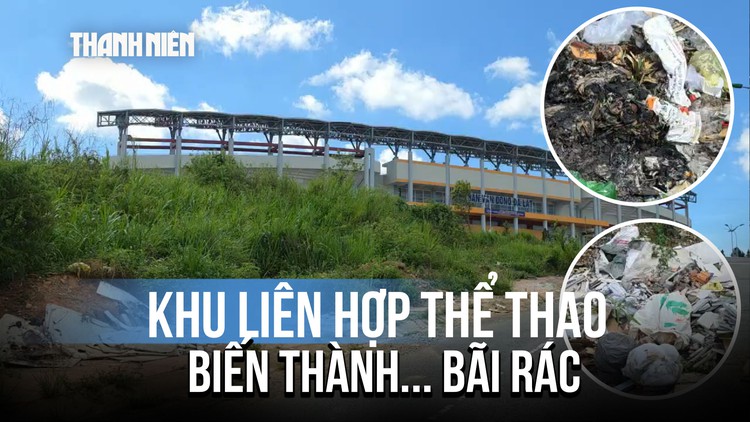 Khu liên hợp Văn hóa - Thể thao 16 héc ta ở Đà Lạt bị biến thành bãi rác khổng lồ