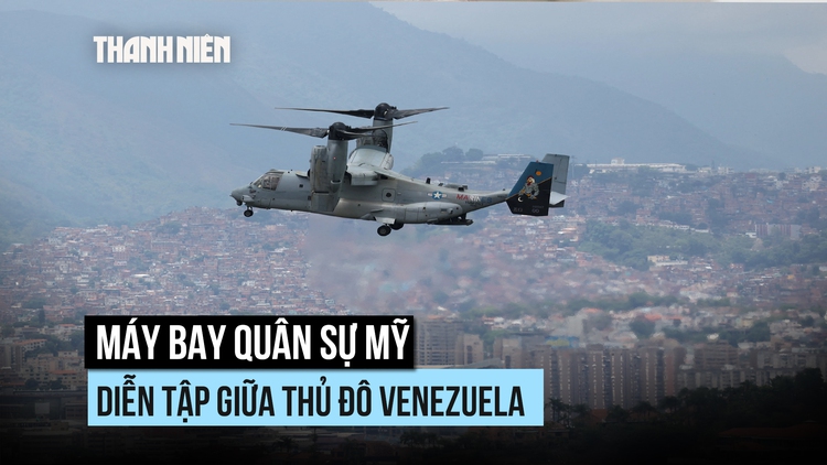 Máy bay quân đội Mỹ lại bay lượn giữa thủ đô Venezuela