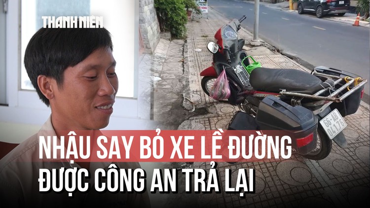 Hy hữu: Nhậu say bỏ xe máy ở lề đường, được công an xác minh trao trả tận tay