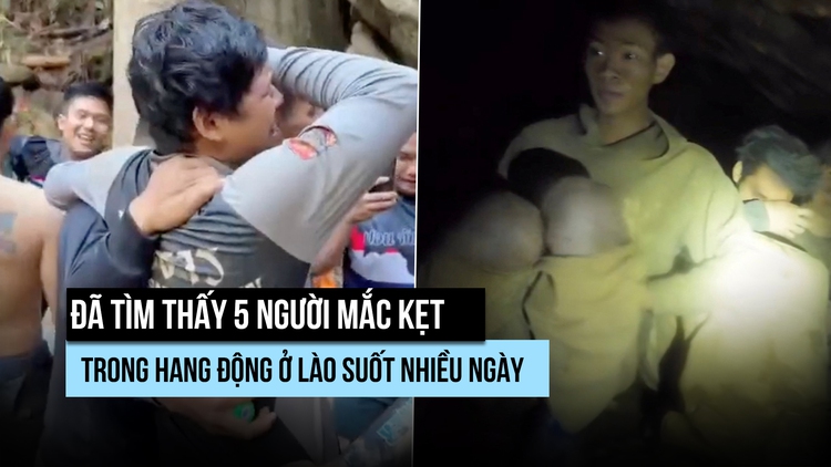 Đã tìm ra 5 người kẹt nhiều ngày trong hang động ở Lào
