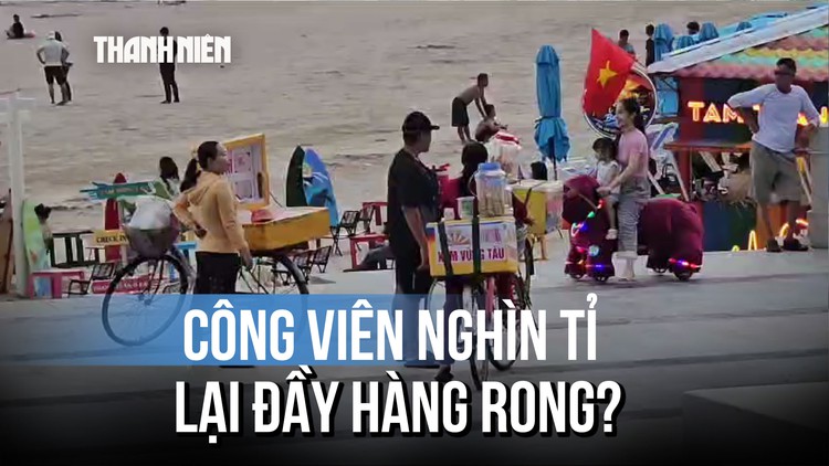 Công viên nghìn tỉ Bãi Sau lại nhếch nhác vì hàng rong