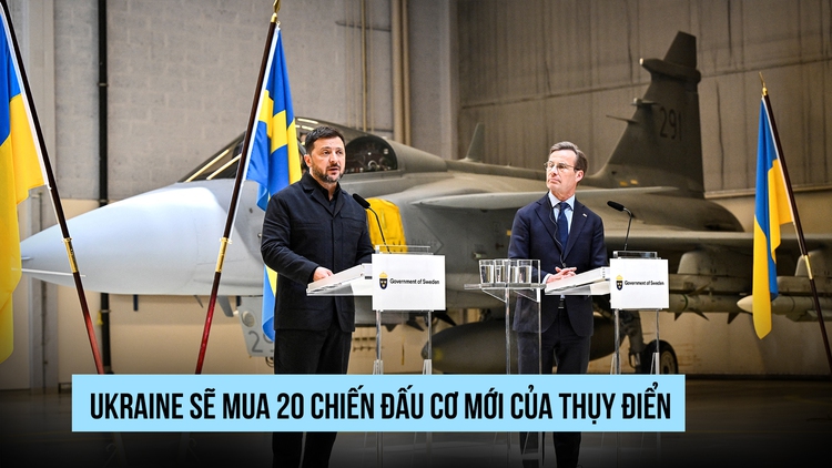 Ukraine sẽ mua 20 chiến đấu cơ Gripen mới từ Thụy Điển