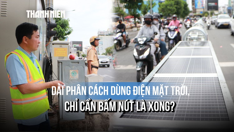 Xuất hiện dải phân cách dùng điện mặt trời đầu tiên ở TP.HCM, hoạt động ra sao?