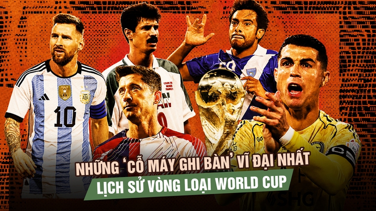 Những ‘cỗ máy ghi bàn’ vĩ đại nhất lịch sử vòng loại World Cup: Ronaldo tốp 1