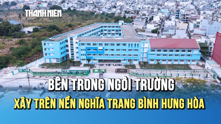 Bên trong ngôi trường xây trên nền nghĩa trang Bình Hưng Hòa trước ngày đón học sinh