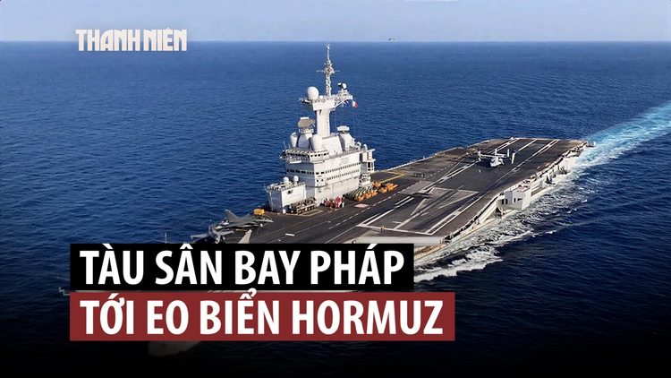 Tàu sân bay Pháp chuẩn bị tham gia thông tuyến eo biển Hormuz