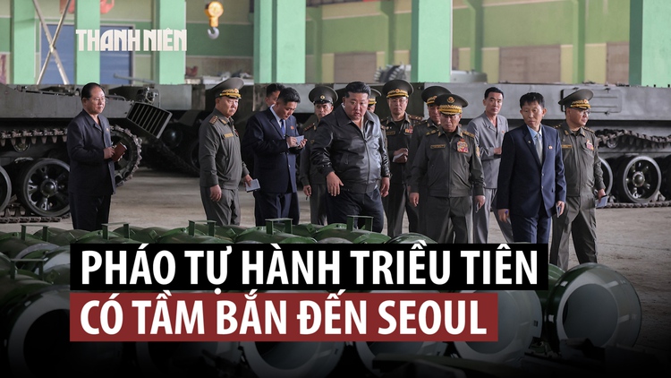 Ông Kim Jong-un thị sát nơi sản xuất pháo tự hành có thể bắn đến Seoul