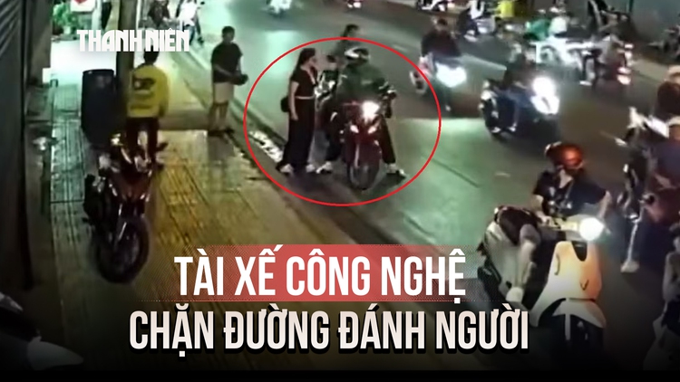 Nghi ghen tuông, tài xế công nghệ chặn đường hành hung tình địch giữa phố