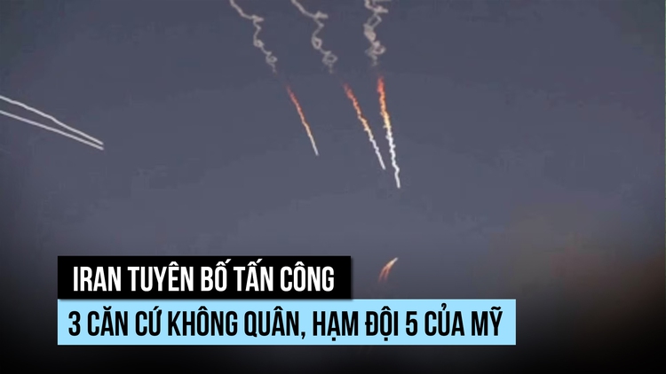 Iran tấn công trả đũa vào căn cứ không quân, Hạm đội 5 của Mỹ