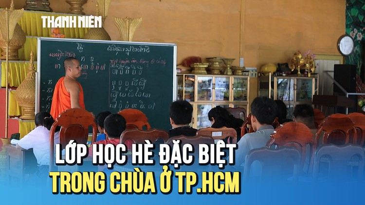 Lớp học hè đặc biệt trong chùa ở TP.HCM: Không học phí, không máy lạnh nhưng luôn rộn ràng