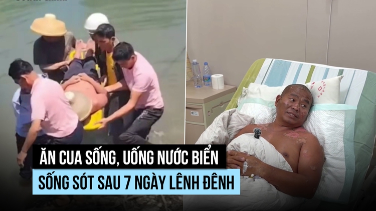 Ăn cua sống, uống nước biển sống sót sau 7 ngày lênh đênh