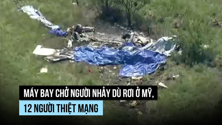 Máy bay chở 11 khách nhảy dù rơi ở Mỹ, toàn bộ thiệt mạng