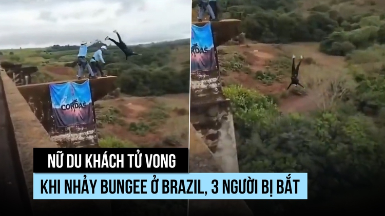 Nhảy bungee mà không móc dây an toàn, một phụ nữ tử vong ở Brazil