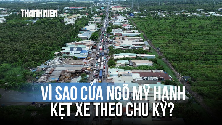 Vì sao cửa ngõ Mỹ Hạnh nối Tây Ninh với TP.HCM kẹt xe theo chu kỳ?