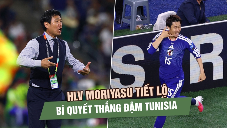 HLV Moriyasu tiết lộ bí quyết thắng đậm Tunisia: Nhật Bản mạnh vì không phụ thuộc bất kỳ ngôi sao nào