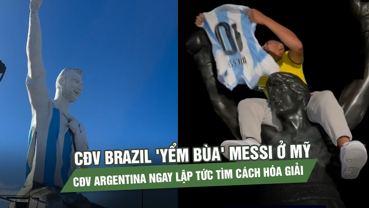 CĐV Brazil 'yểm bùa' Messi ở Mỹ, CĐV Argentina ngay lập tức tìm cách hóa giải