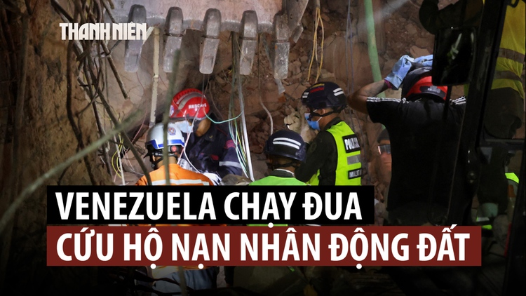 Venezuela chạy đua cứu hàng trăm người mắc kẹt sau thảm họa động đất kép
