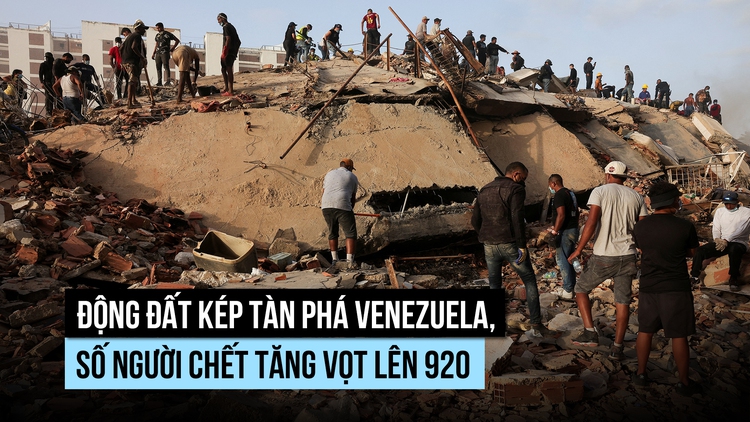 Thươnng vong gia tăng sau động đất kép ở Venezuela, 50.000 người còn mất tích
