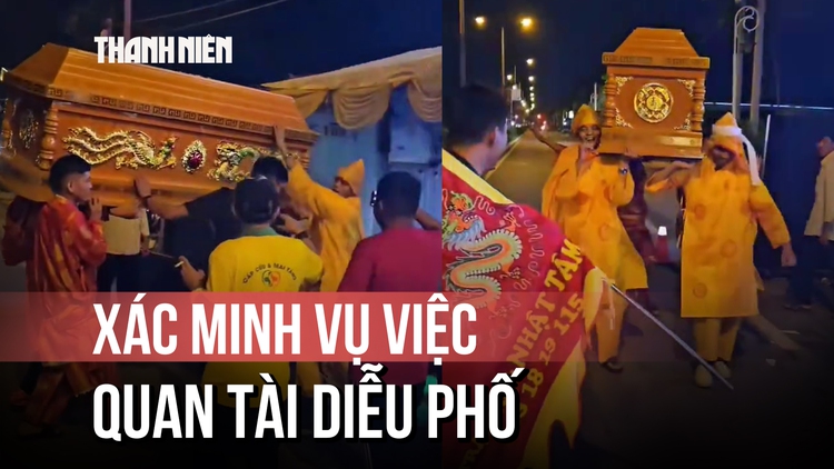 Xác minh clip khiêng quan tài chứa người sống diễu phố ở Cần Thơ