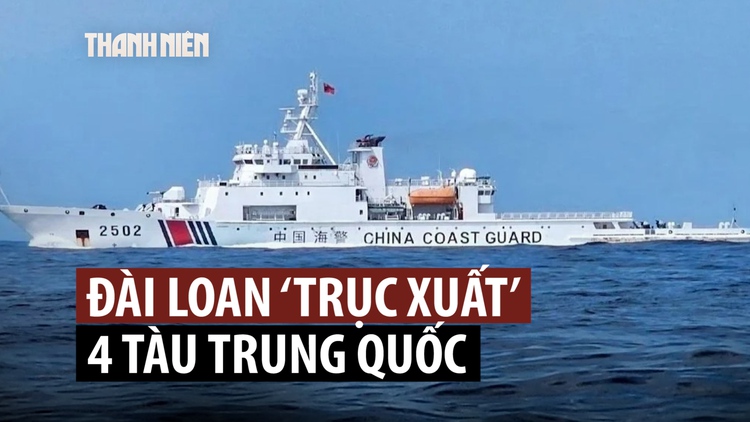Tàu Trung Quốc, Đài Loan chạm mặt căng thẳng trên biển