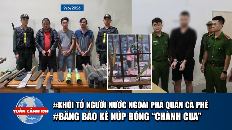 Toàn cảnh 17h: Khởi tố người nước ngoài đập phá quán cà phê | Triệt phá băng bảo kê núp bóng 'chành cua'