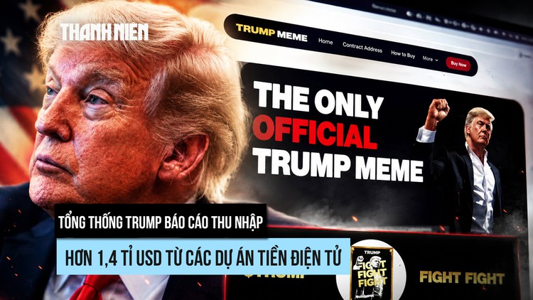 Tổng thống Trump thu đậm từ tiền crypto