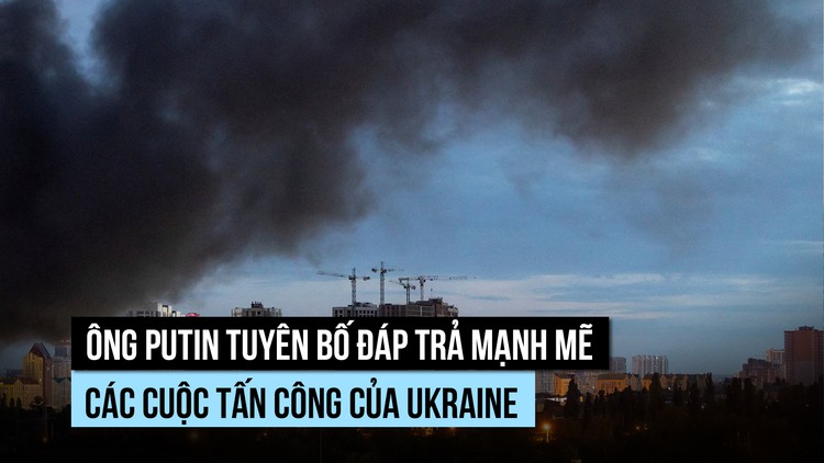 Ông Putin nói Nga sẽ đáp trả 'gấp nhiều lần' đòn tập kích của Ukraine