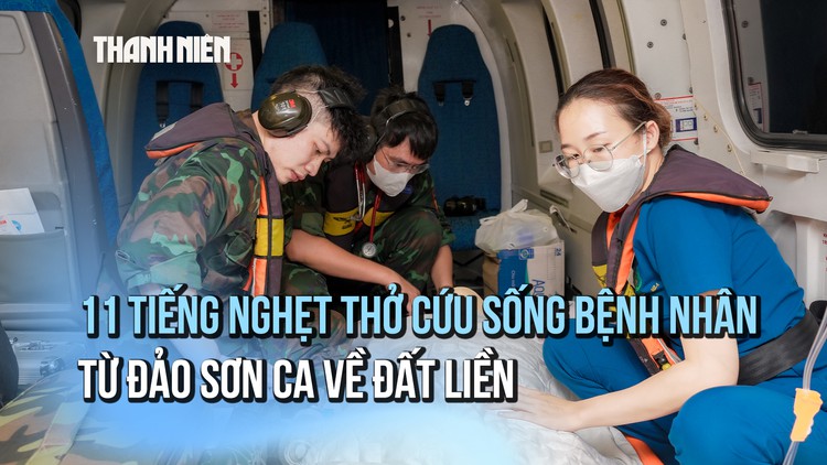 11 tiếng nghẹt thở cứu sống bệnh nhân liệt hoàn toàn từ đảo Sơn Ca về đất liền