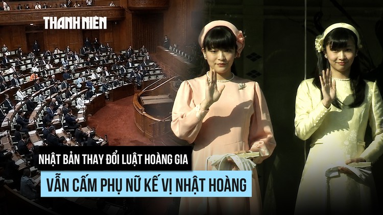 Nhật Bản thay đổi luật hoàng gia trước nguy cơ không có người kế vị