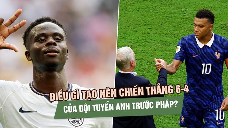 Điều gì tạo nên chiến thắng 6-4 của đội tuyển Anh trước Pháp?