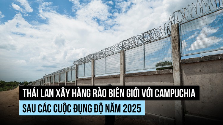 Thái Lan xây tường rào biên giới với Campuchia