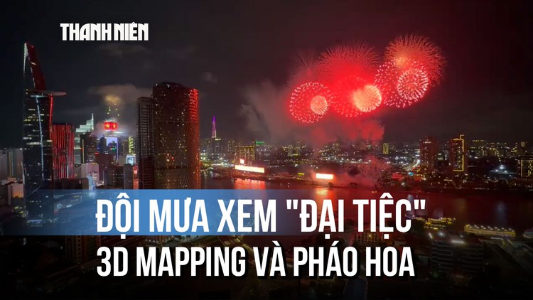 50 năm thành phố mang tên Bác: Hàng ngàn người đội mưa xem 'đại tiệc' 3D Mapping, pháo hoa