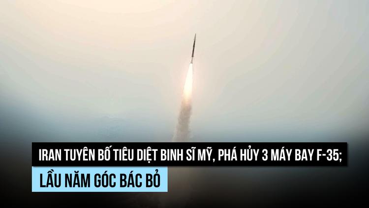 Iran tuyên bố phá hủy 3 máy bay F-35, Mỹ bác bỏ