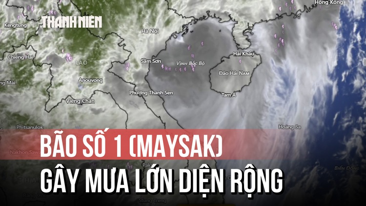 Bão số 1 (Maysak) quần thảo Bạch Long Vĩ, gây mưa lớn diện rộng