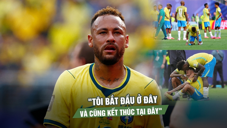 Brazil bị loại sốc, Neymar nghẹn ngào: 'Tôi bắt đầu ở đây và cũng kết thúc tại đây'