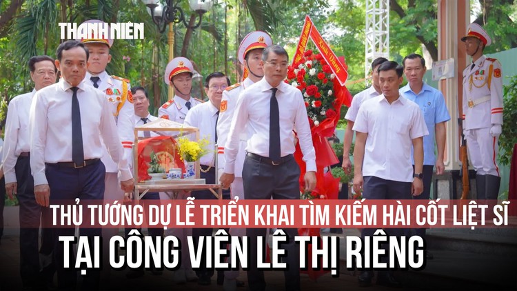 Thủ tướng dự lễ triển khai tìm kiếm hài cốt liệt sĩ tại Công viên Lê Thị Riêng