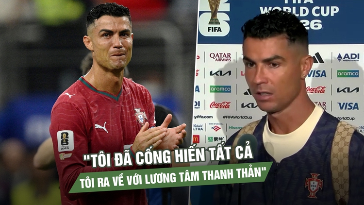 Ronaldo nghẹn ngào khép lại kỳ World Cup cuối cùng: 'Tôi đã cống hiến tất cả'