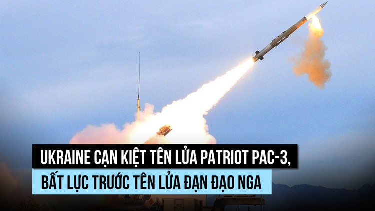 Ukraine cạn đạn tên lửa Patriot, bất lực trước tên lửa đạn đạo Nga