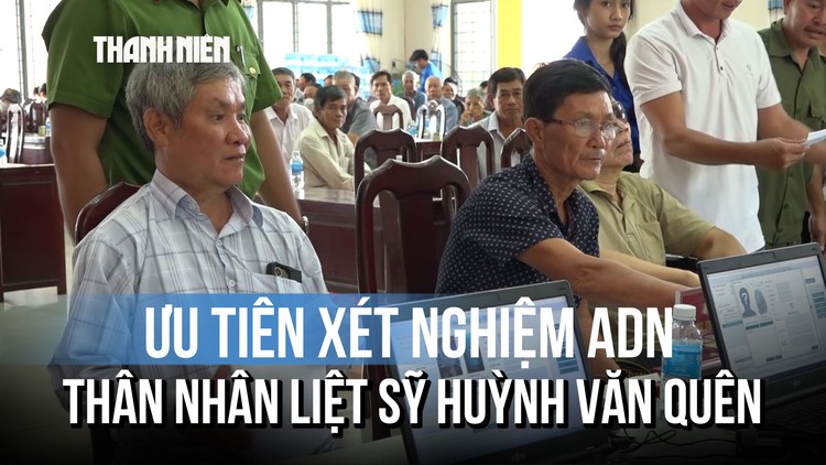 Lấy mẫu ADN cho thân nhân liệt sĩ Huỳnh Văn Quên: Sự sẻ chia ấm áp nơi phòng chờ lấy mẫu