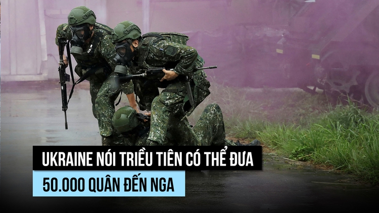 Ukraine nói Triều Tiên có thể đưa 50.000 quân, tên lửa đạn đạo đến Nga