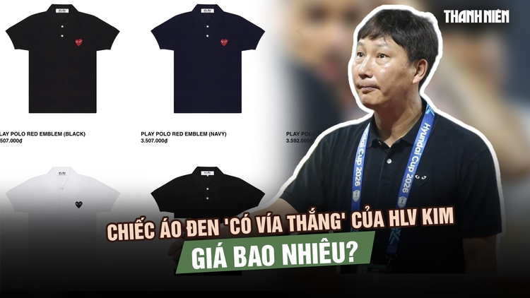 Chiếc áo đen 'có vía thắng' của HLV Kim Sang-sik giá bao nhiêu?