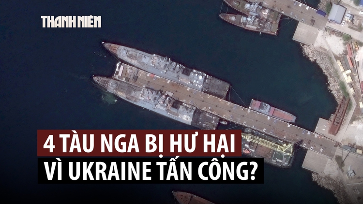 Ukraine nói 4 tàu chiến Nga bị hư hại trong vụ tập kích ‘độc đáo’ vào Novorossiysk