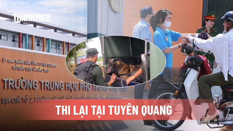 Thắt chặt an ninh tại kỳ thi lại tại Trường THPT chuyên Tuyên Quang
