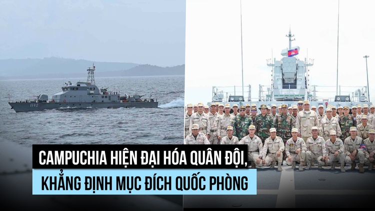 Campuchia trang bị tàu hộ tống mới, nhấn mạnh mục đích quốc phòng