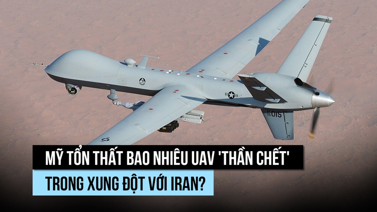 Bất ngờ tổn thất UAV MQ-9 'Thần chết' của Mỹ trong xung đột với Iran