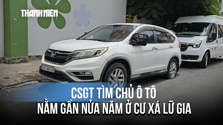 CSGT tìm chủ ô tô nằm gần nửa năm ở cư xá Lữ Gia