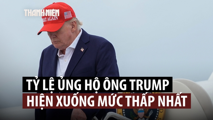 Tỷ lệ ủng hộ ông Trump rơi xuống thấp nhất trong nhiệm kỳ